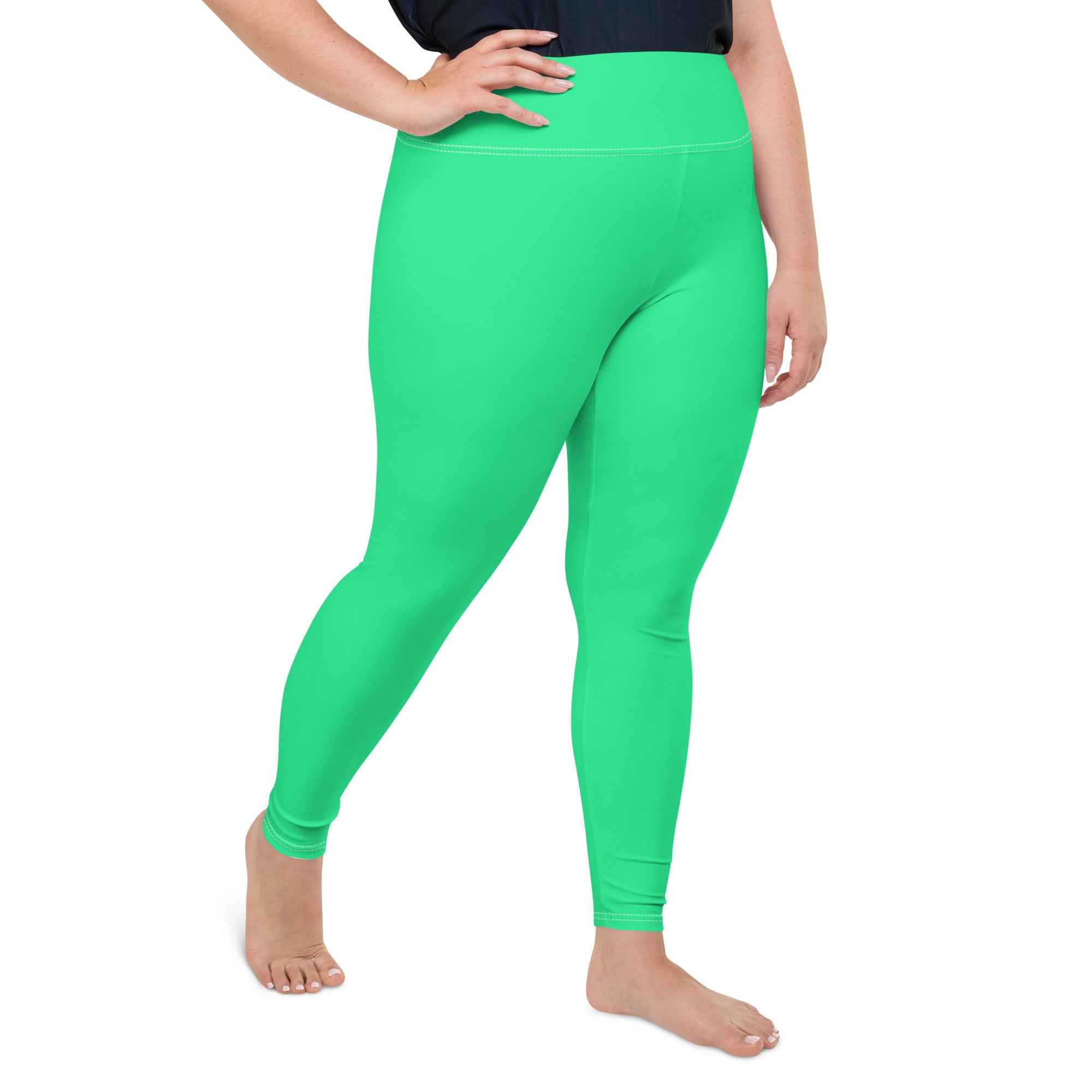 Sea Green Leggings | Plus Size
